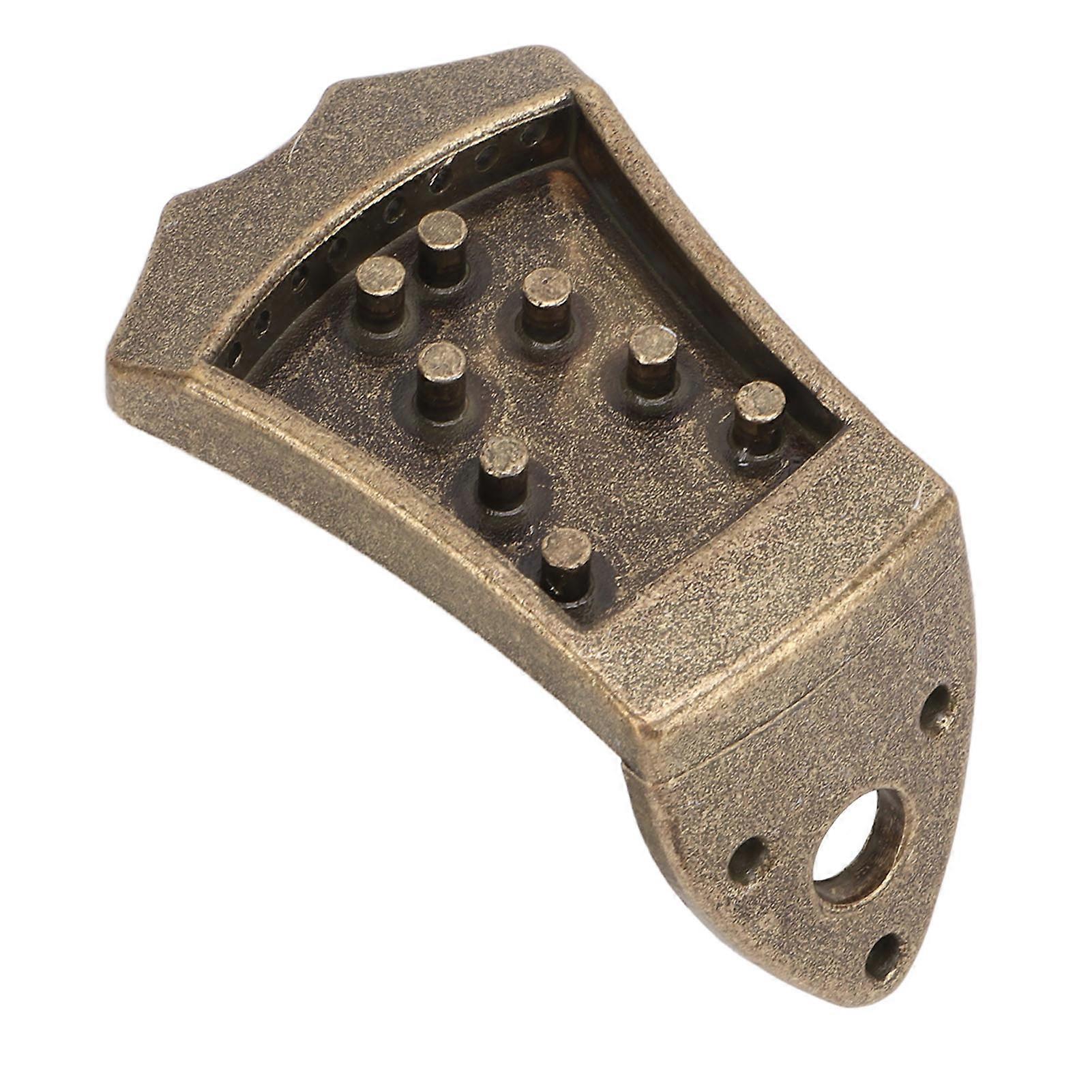 Mandolin Tailpiece Metal Bridge Replacement Part Musical Instruments Accessories Bronze 