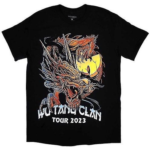 Wu-Tang Clan Unisex Adult Tour '23 Dragon Back Print T-Shirt