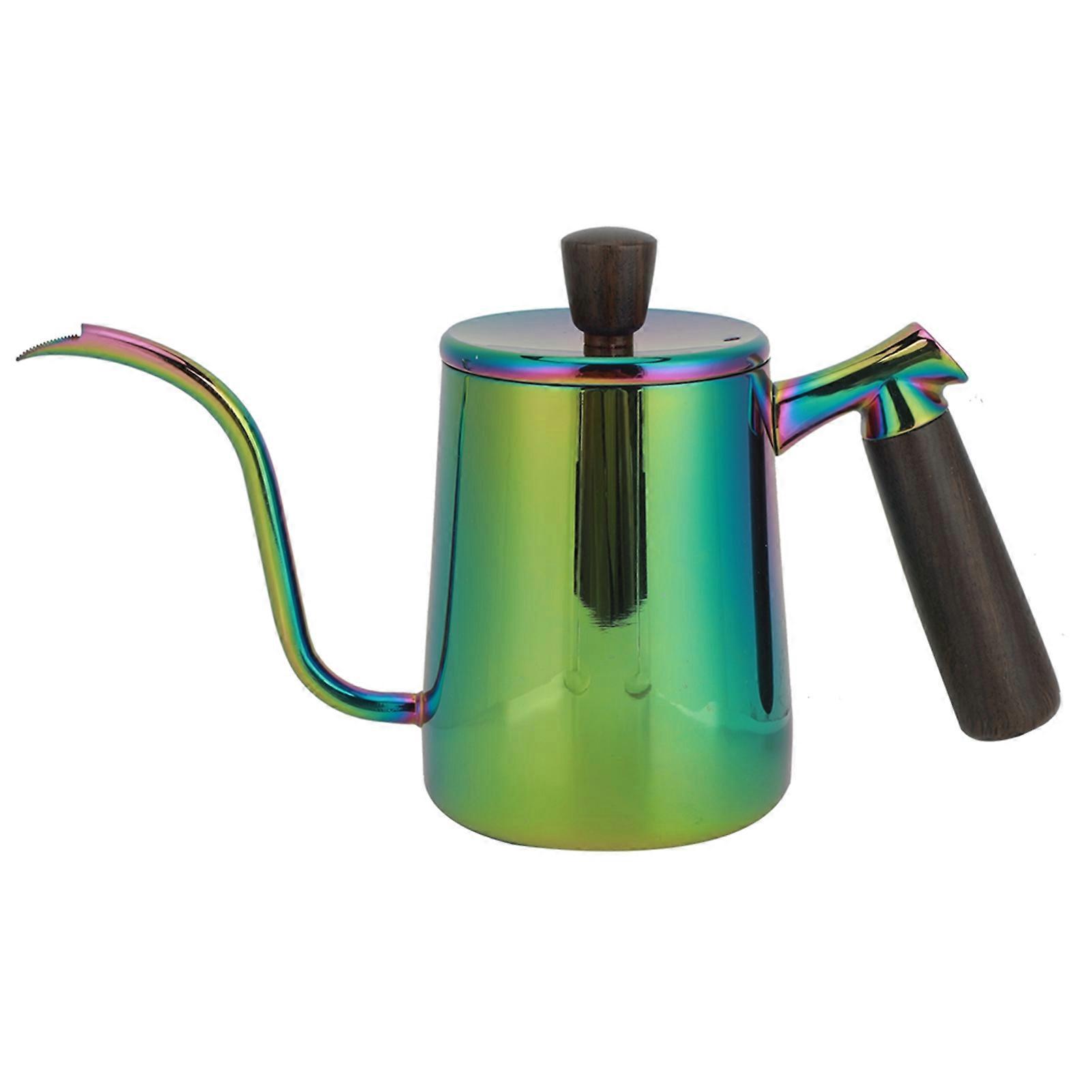 700 ml bærbar kaffekanne i rustfritt stål lang svanehalstut hell over kaffekoker hjemmekafé brukfargerik 700 ml