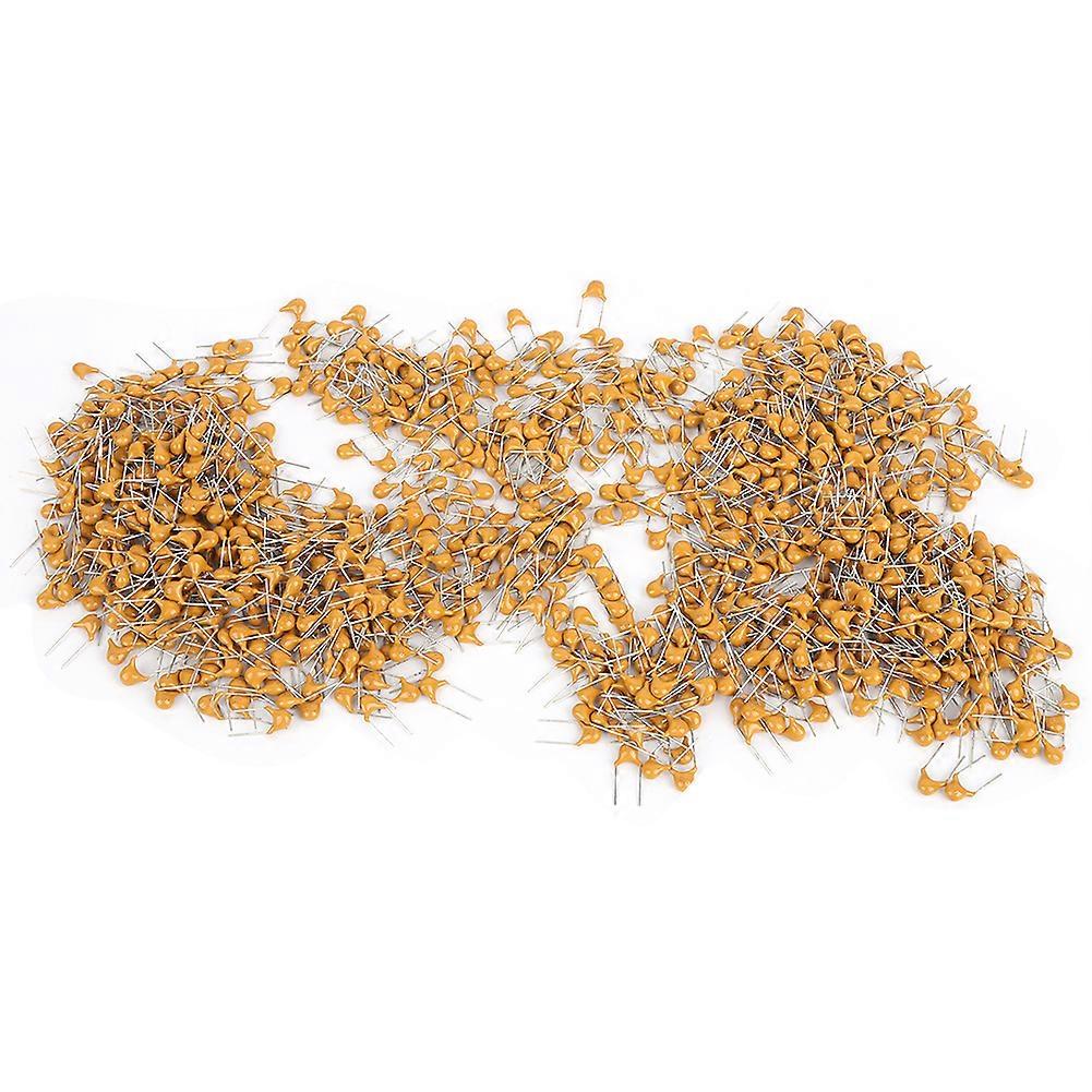 1000Pcs Ceramic Capacitor InLine Monolithic 1UF Pin Pitch 5.08MM DC50V Deviation 10%