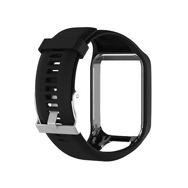 Silicone strap for TomTom Spark Runner 2/3 Golfer2 - Black