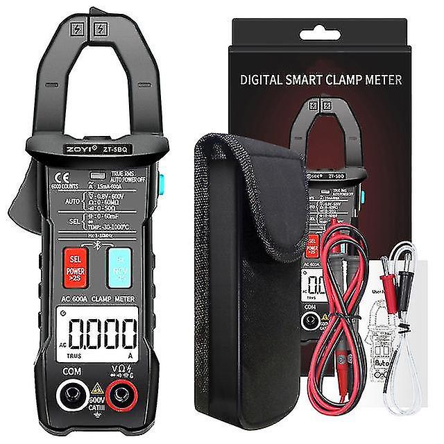 Zt-5bq Digital Clamp Meter Bluetooth Technology Smart Multimeter True Rms Voltmeter Ammeter Auto Rang Capacitor Ncv Tester