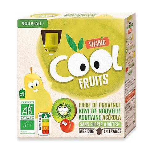 Cool Fruits - Occitanie Pear New Aquitaine Kiwi Acerola 4 units of 90g (Pear - Spinach - Kiwi)