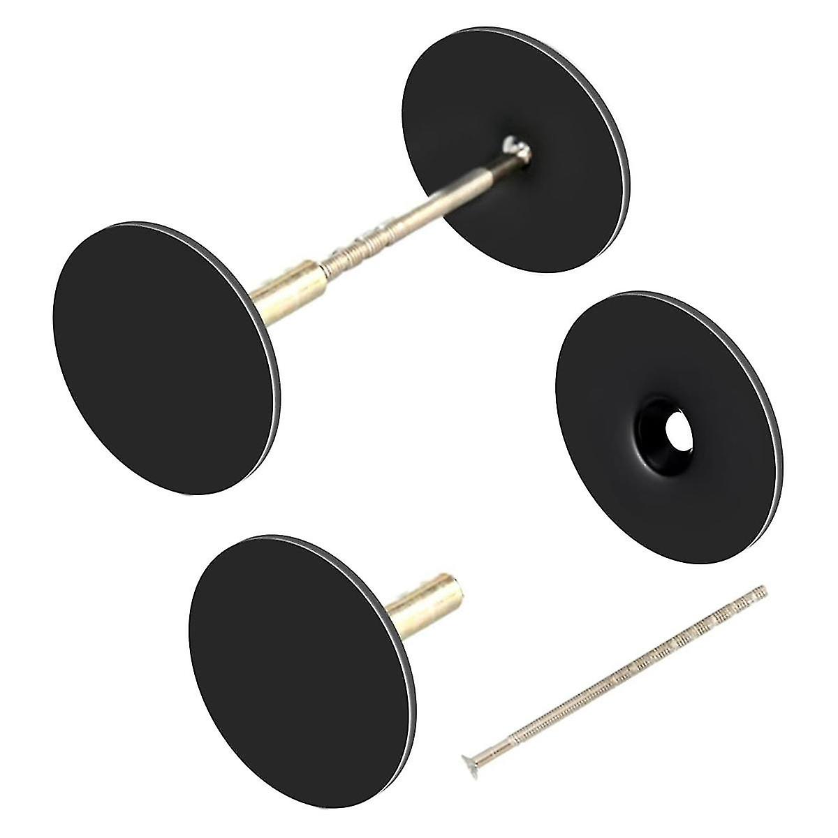 2er-Pack Türloch-Abdeckplatten, Türknaufgriff-Lochfüllplatten, Metall-Verbindungsschrauben, Riegel Co