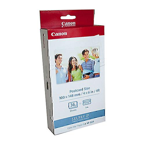 36PC Canon Premium User-friendly Durable Selphy CP Ink and Paper Set (4x6in)