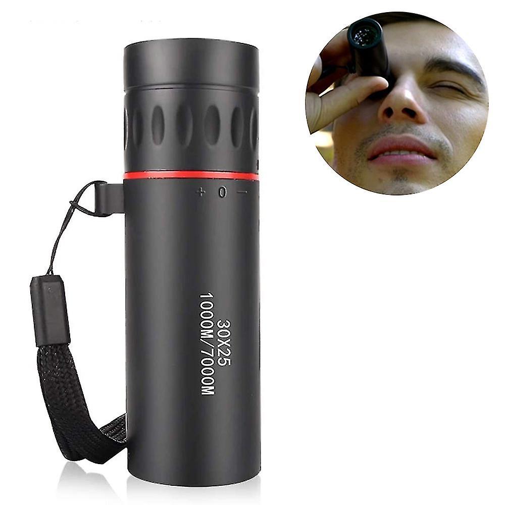 Mini 30x25 Hd Optical Monocular Low Night Vision Portable Focus Telescope Zoom 10x Range For Travel