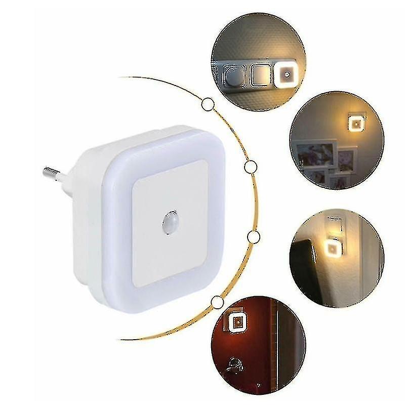 2er-Pack LED-Nachtlicht, Energiespar-Steckdosenleuchte, warmweiß