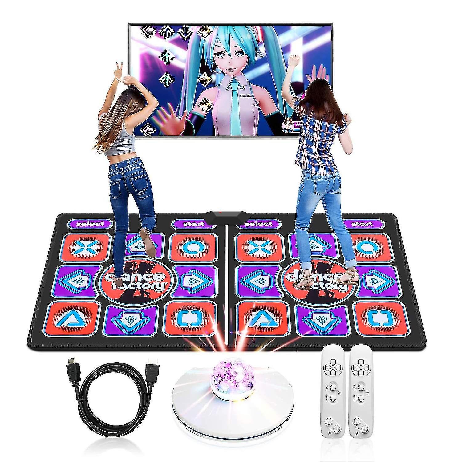 Duet Mat For Kids Adults, Multifunctional Game And Music For Tv, Classic Wireless Dancer Blanket Mat