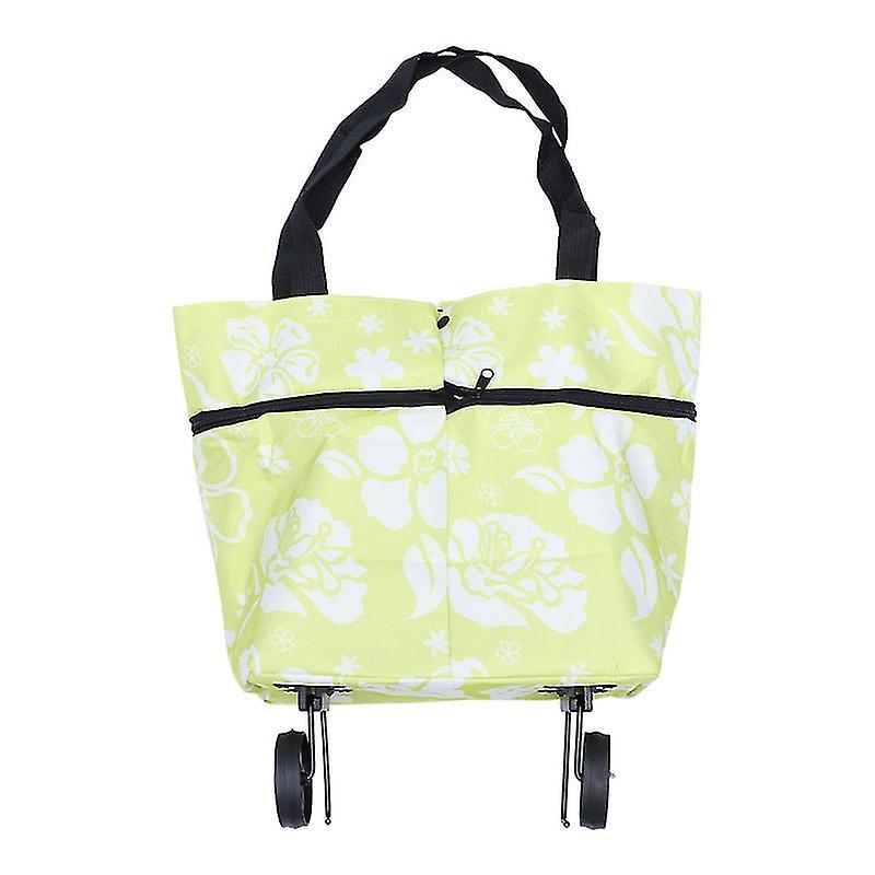 1pcs Folding Shopping Bag With Wheels