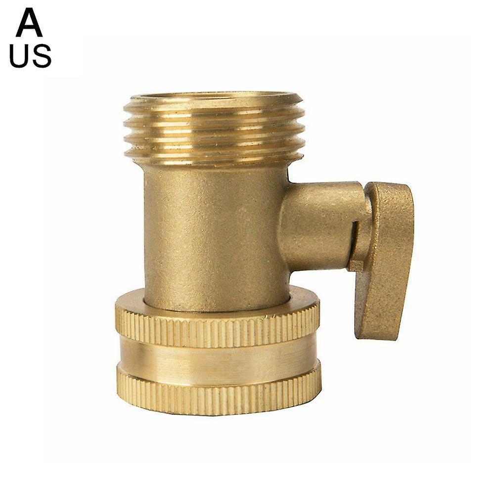 3/4" Garden Hose Shutoff Valve Brass Faucet Single-Way Ball Valve