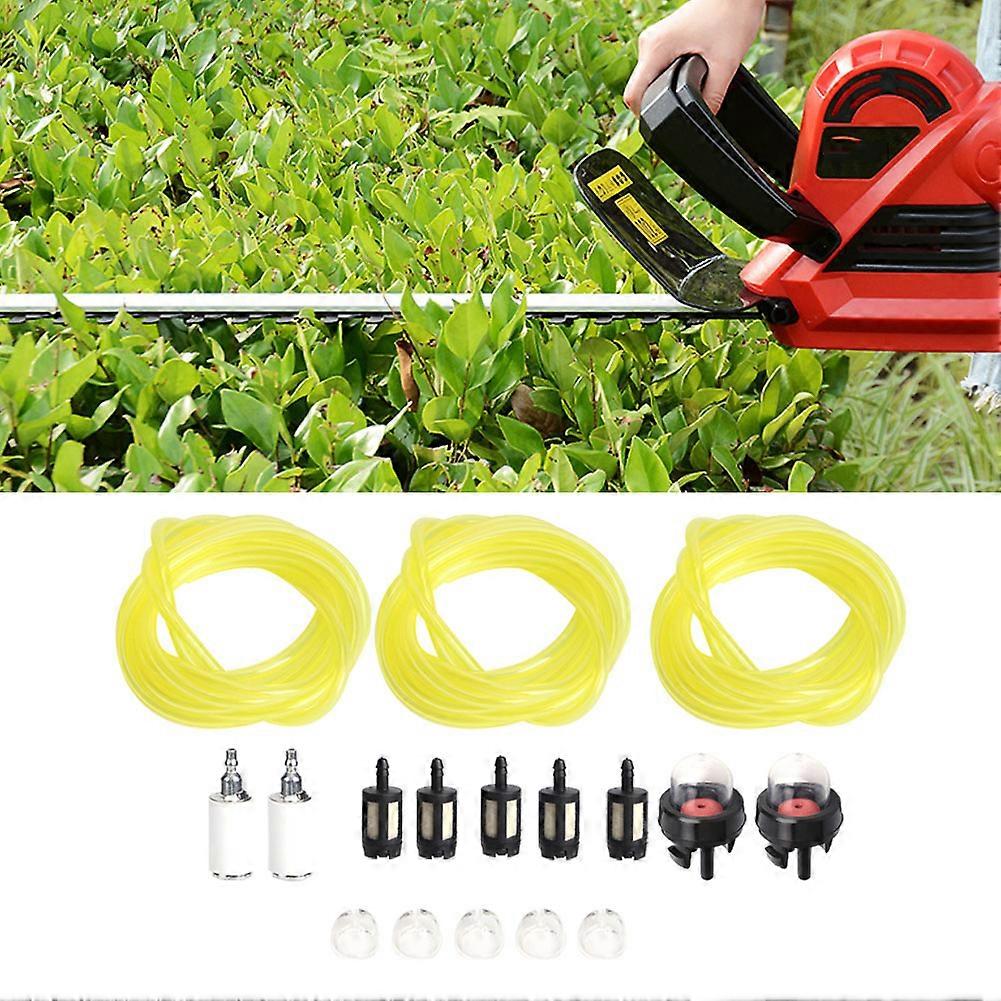 3Pcs 1.5m Universal Chainsaw Fuel Pipe Set with Filter Primer Bulb