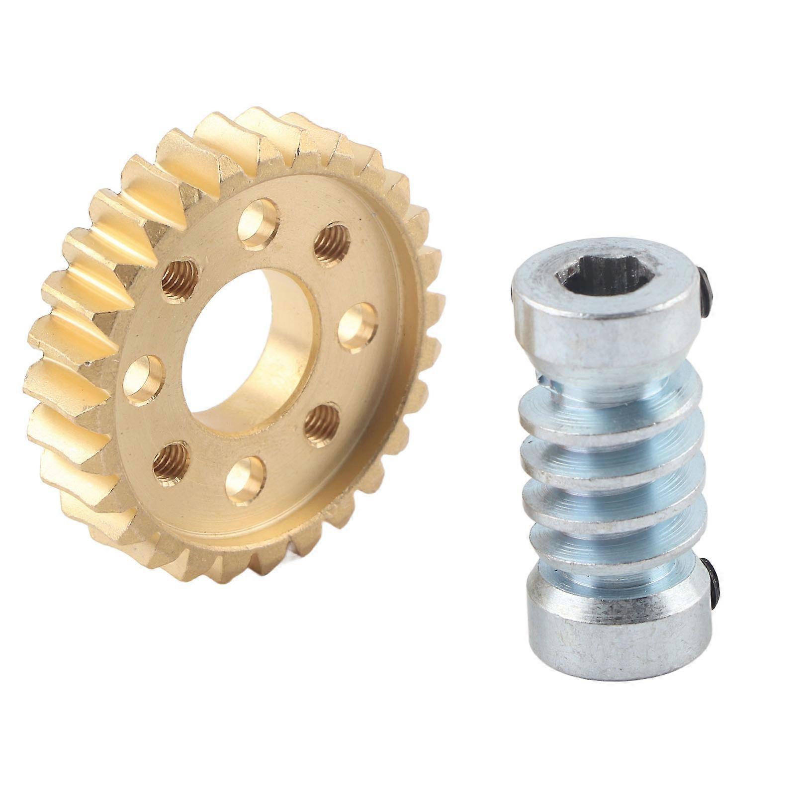 Worm Speed Reducer 28:1 Ratio 6mm Hex Shaft 28T Worm Wheel