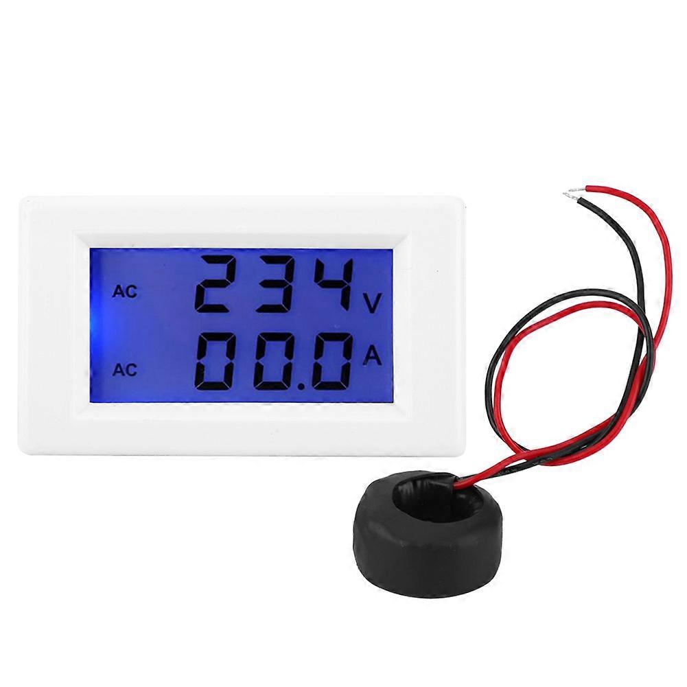 D85-2042 Electric Meter Double Digital Display Current Voltage Meter AC80~300V 0.1~100A