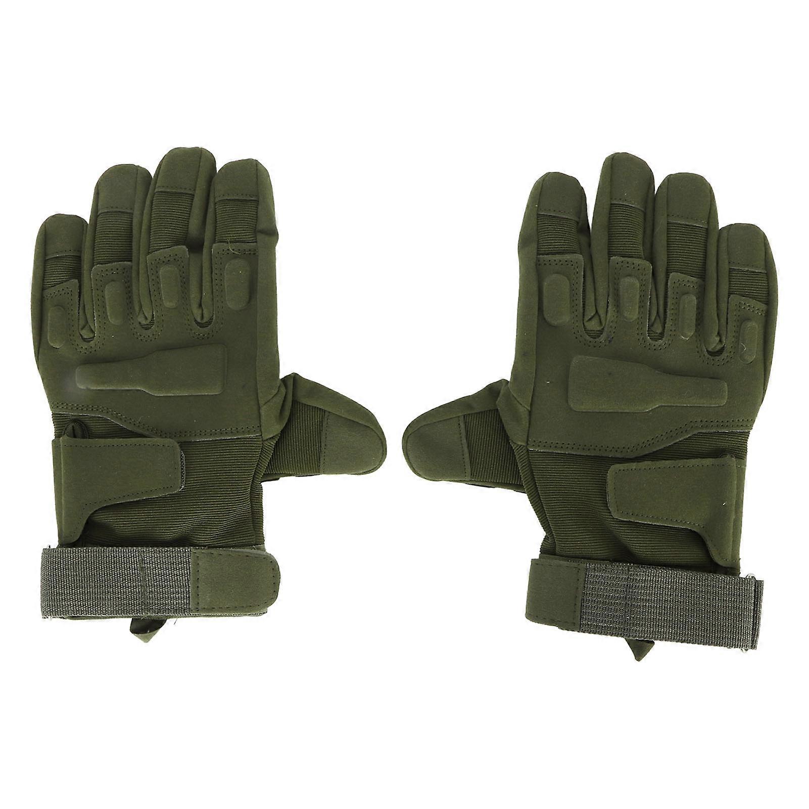 1 Pair Full Finger Anti Slip Motorcycle Gloves for Exercise