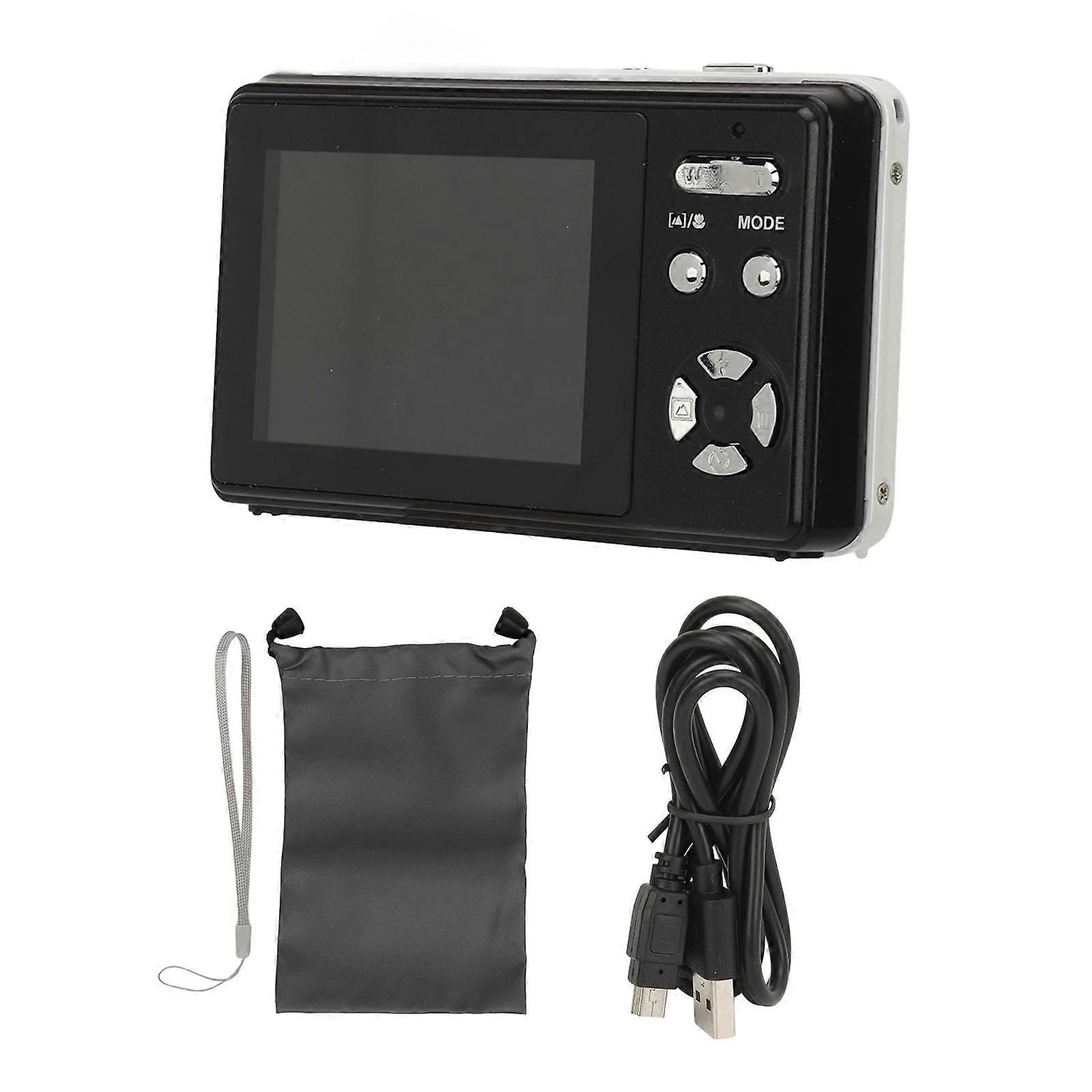 Digital Camera 48mp 1080p 2.4in Ips Screen 16x Zoom 600mah Battery Timer Beauty Filter Compact Camera For Vlog Travel