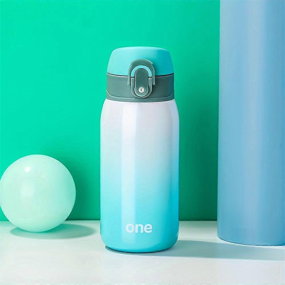 320ML/11oz Cute Stainless Steel Insulated Water Bottle, Keeps Drinks Hot/Cold, One Hand Open Insulated Tumblers Travel Mug for Tea Coffee