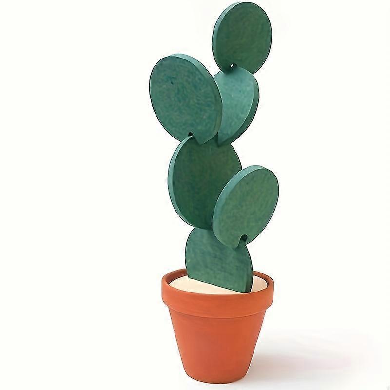 Decorative Design Coasters, DIY Creative Cactus Cup Cushion, Non Slip Thermal Insulation Environmental Protection, Tea Cushion And Table Decoration Fo