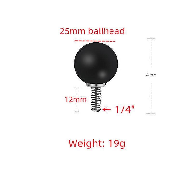 Jadkinsta Motorcycle Handlebar Ball Joint Adapter Mount Brake Clutch Control Base 2.2 Chloru Mount For Gopro Camera 1\