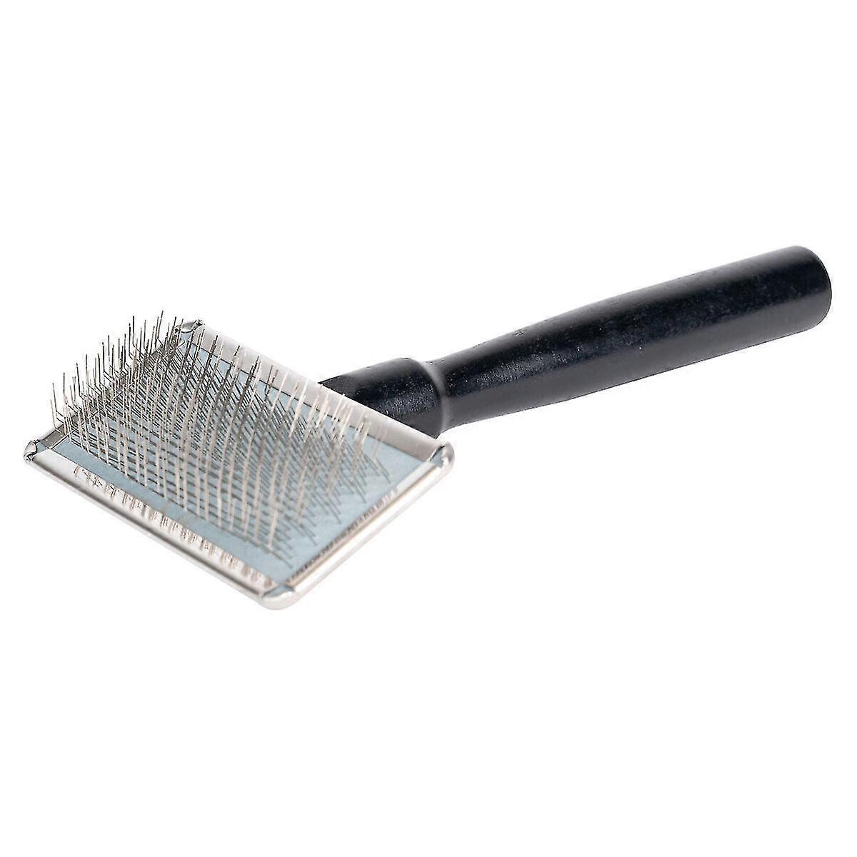 Yento Show Coat Slicker Brush with Extra Long Handle for Removing Tangles