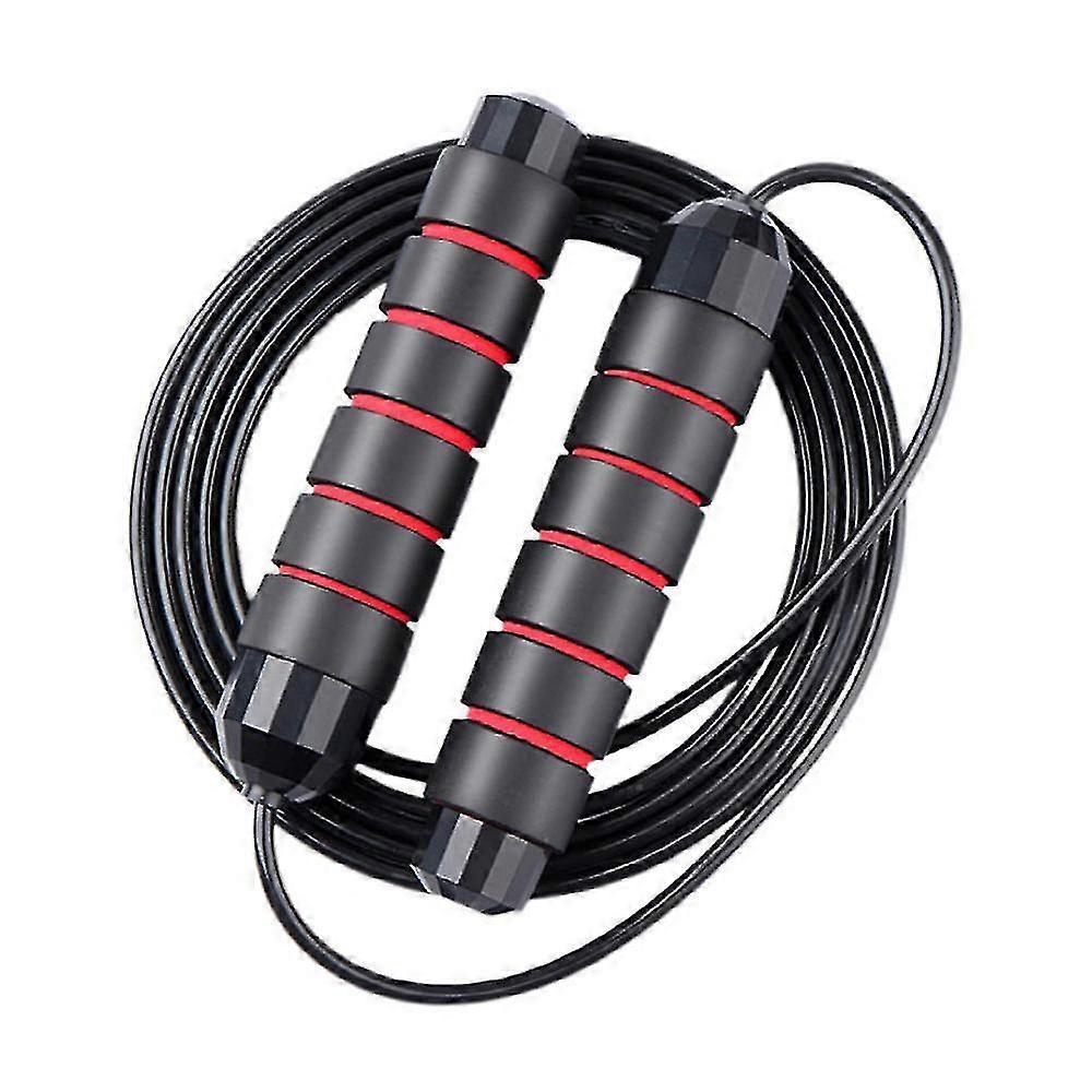 Weighted Wire Skipping Rope, Adjustable, Non-slip Grip, Smooth Motion Glide