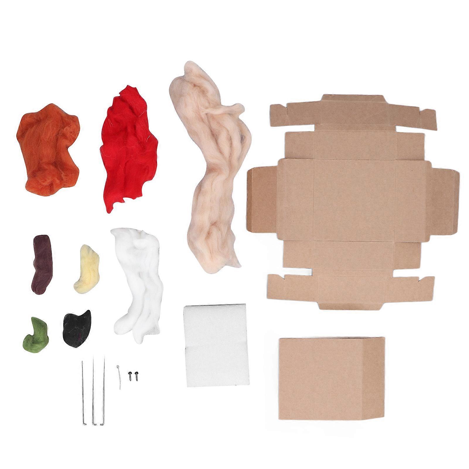 Needle Felting Kit Feel Comfortable Malleability DIY Production Wool Felting Kit for Felt Beginner