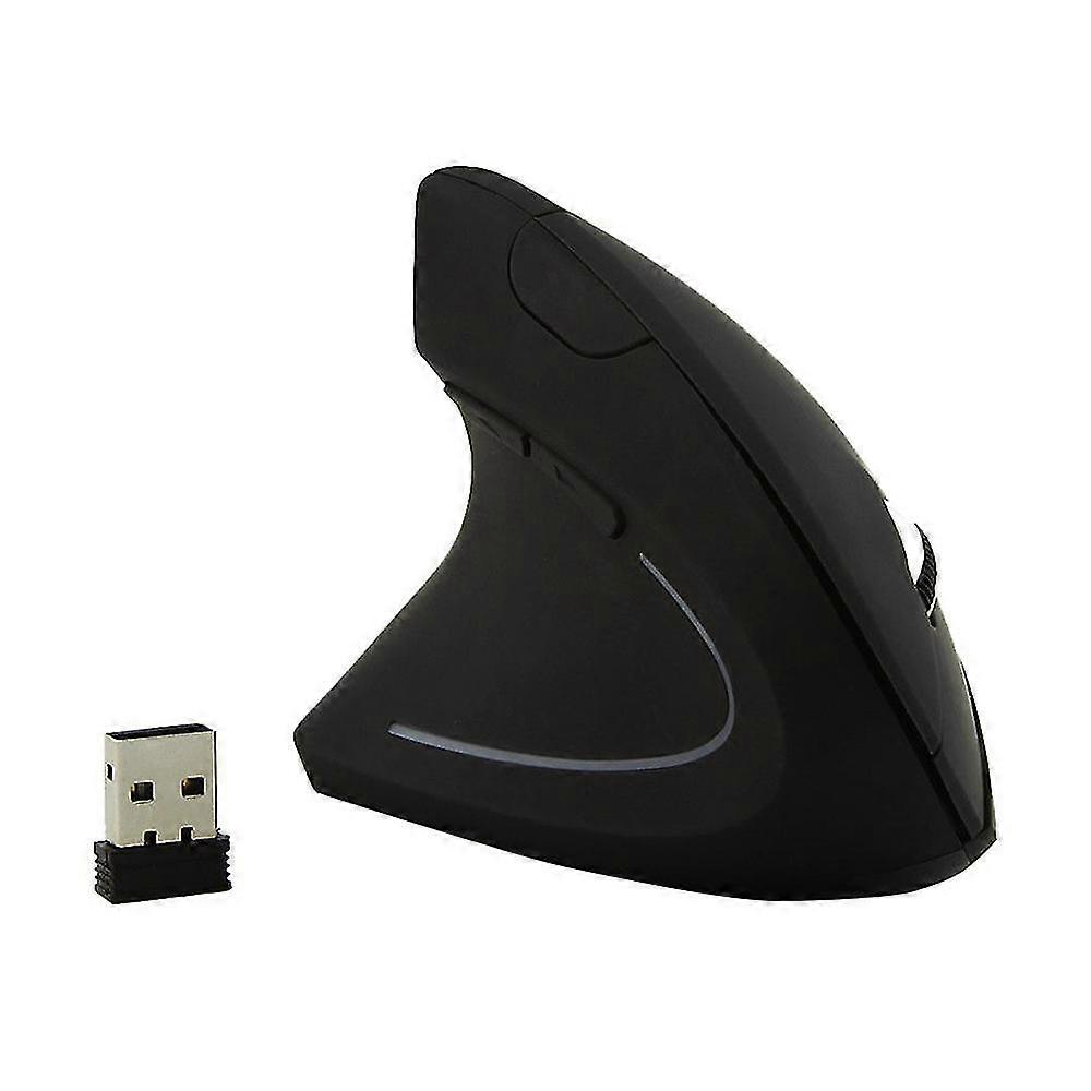 6d 2.4g wireless ergonomic vertical mouse left hand optical 1600dpi gaming mic