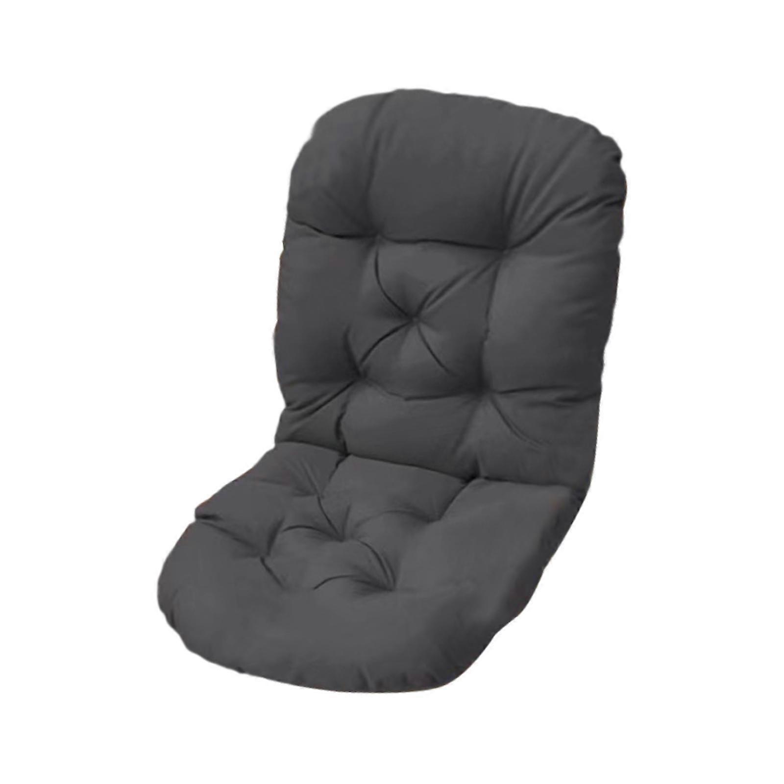 High Back Chair Cushion Chair Mat Replacement Recliner Cushion with Backrest Dark Gray