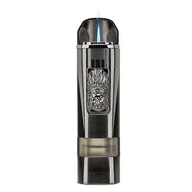 Luxfo Cigar Lighter Single Straight Inflatable With Tapper Cigarette Holder Multifunctional Lighter