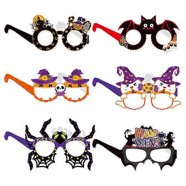 Halloween Χάρτινα Γυαλιά Κολοκύθα Ghost Bat Spider Γυαλιά για Παιδιά Diy Cosplay Photo Props Halloween Party Προμήθειες Διακόσμησης