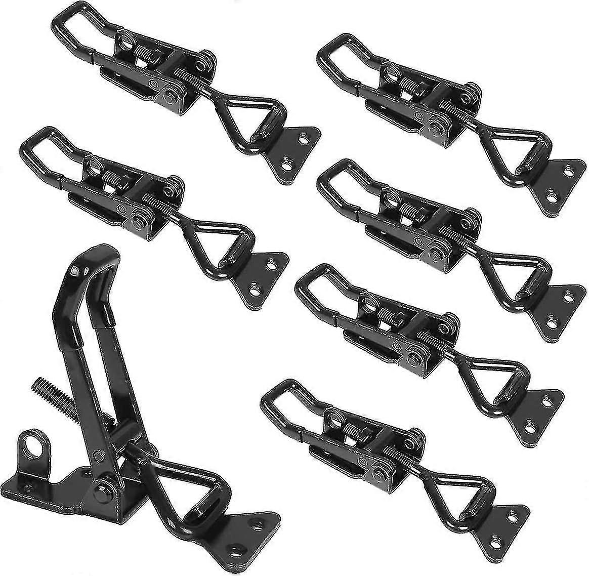 Tension Lock, 7 Pieces, Adjustable Toggle Clamp, Lever Lock, Quick Release