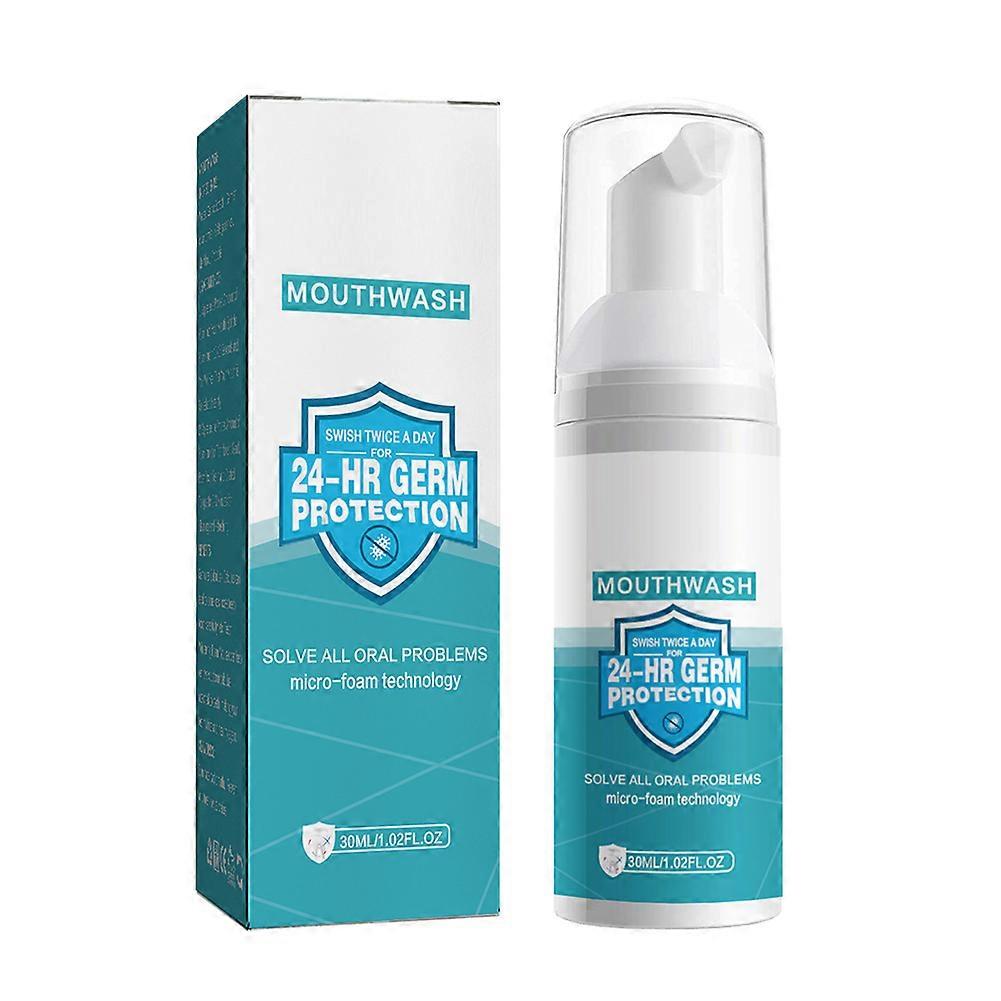 30ML Teeth Mousse Press-type Foam Toothpaste Breath Freshing Whitening Toothpaste