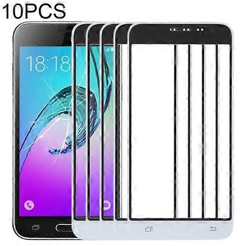 For Samsung Galaxy J3 (2016) / J320FN / J320F / J320G / J320M / J320A / J320V / J320P 10pcs Front Screen Outer Glass Lens