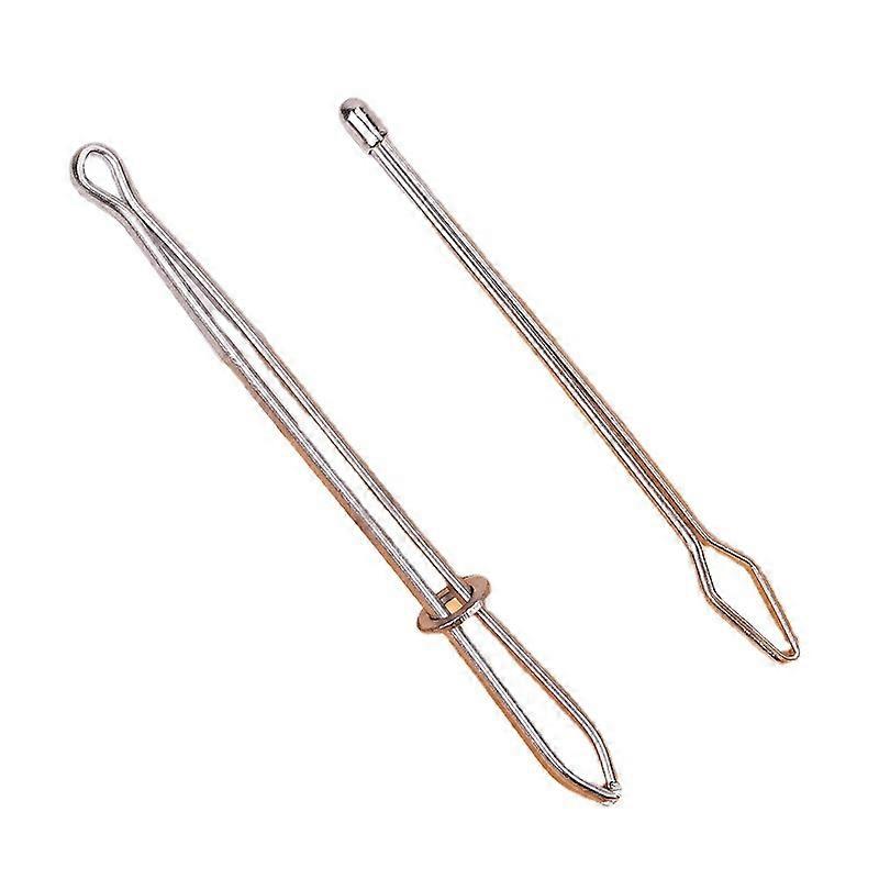 2pcs Threader Metal Easy Pull Cord Threader with Tweezers Elastic Sewing Accessories Threader Clip