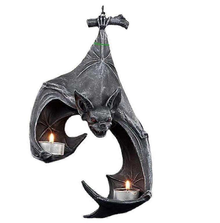 Bat Wall Tealight Holder, Rustic Medieval