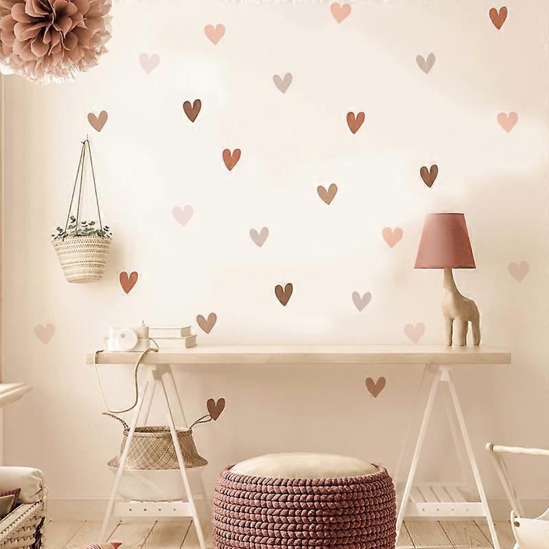 36pcs Boho Hearts Creative Wall Sticker