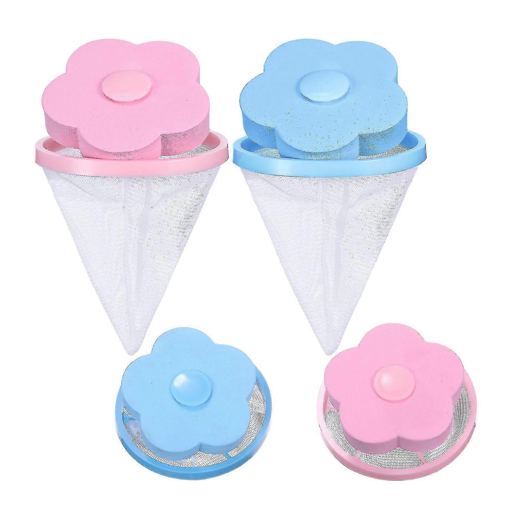 4 Pieces Reusable Household Washing Machine Lint Catcher