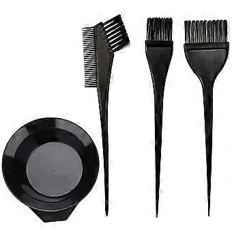 Haarkleuring Borstel en Kom Set, 4-delige Kleur Kom Borstel Tool Mengkom Kit Kleurkam Voor Haarkleur