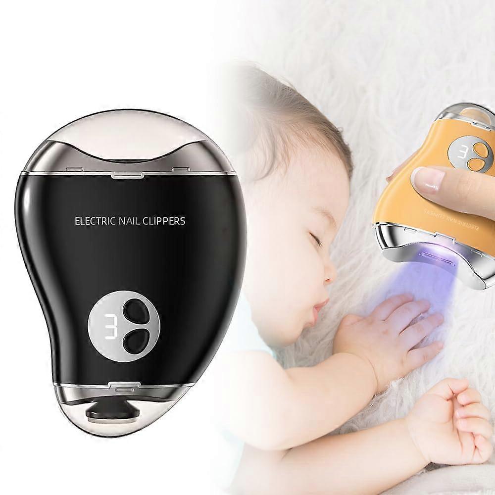 2-in-1 Electric Nail Clipper with LED Light - Automatic Trimmer for Toenails & Fingernails, 3 Modes for Kids, Adults & Seniors