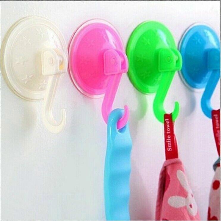 Removable Bathroom Kitchen Wall Strong Suction Cup Hook Vacuum Sucker Random...