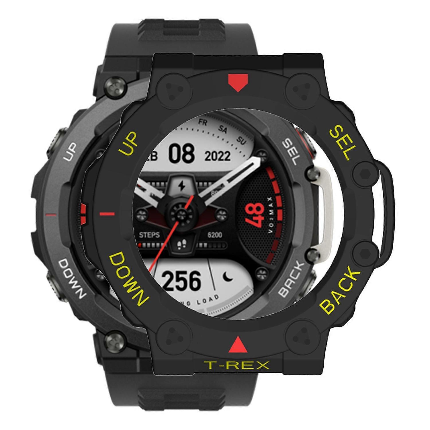 Watch Case 2-in-1 Protective Case + Screen Protector Glass For Amazfit T Rex 2 Trex 2 Smart Watch