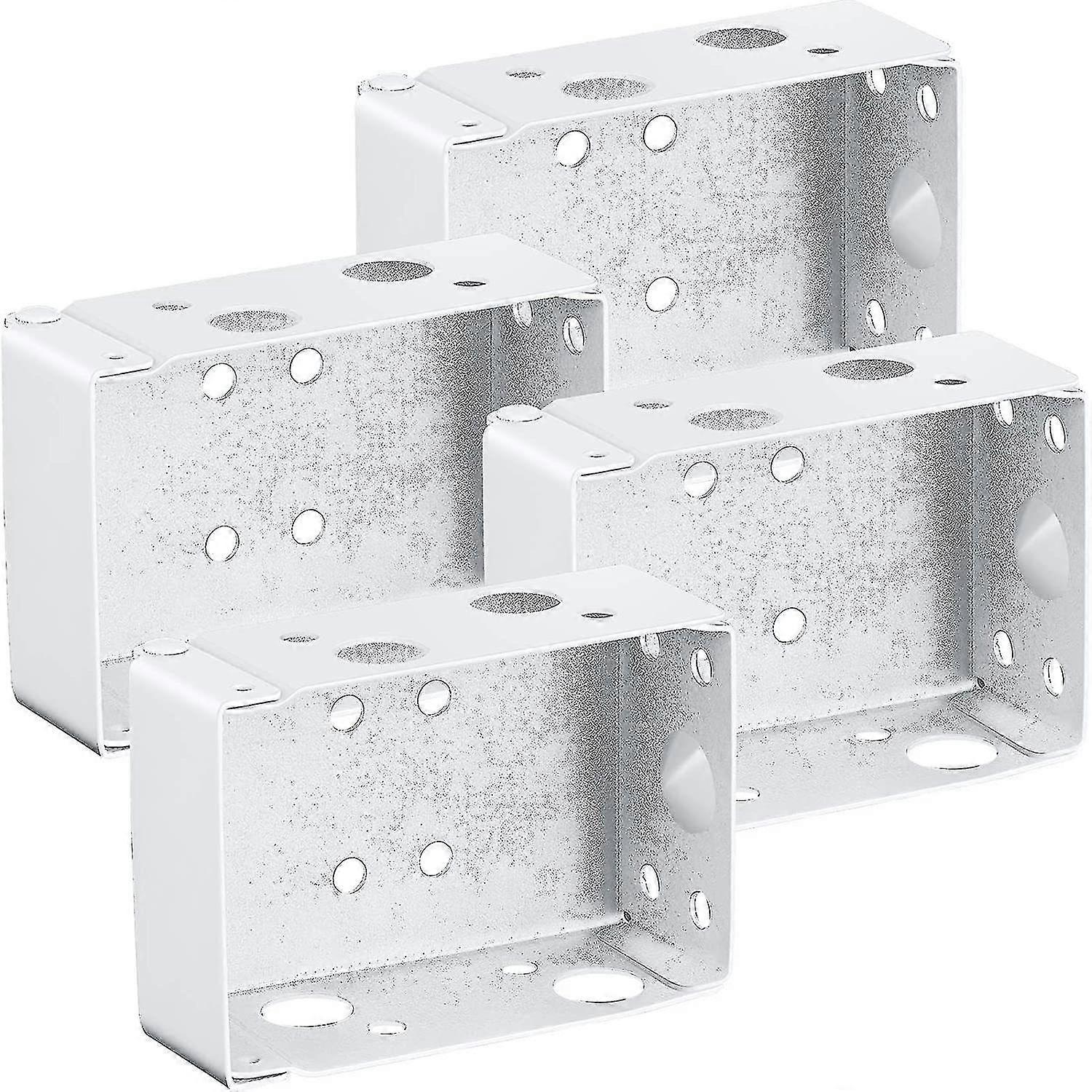 Compatible With4 Pieces 2 Inch Low Profile Box Mounting Bracket For Headrail (white)