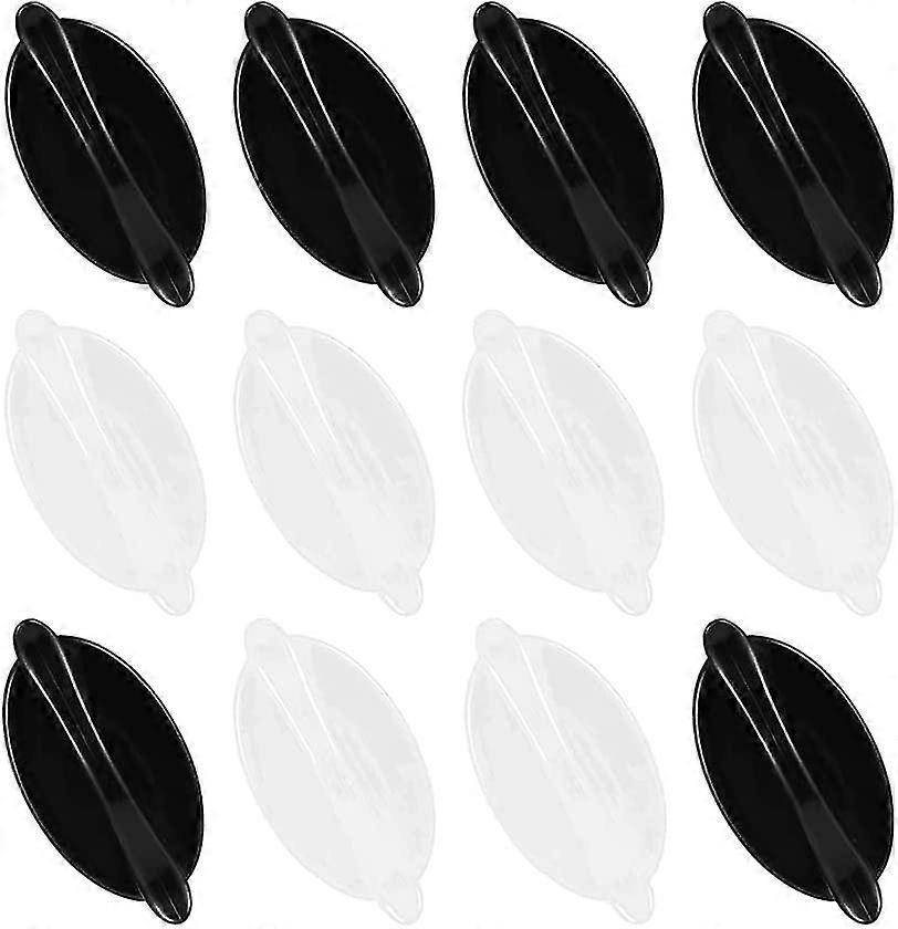 粘着性ウィンドウハンドル12個スライドドアハンドル粘着ハンドルスライドドアハンドル、黒/白