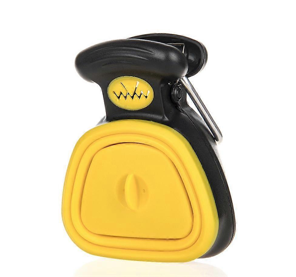 Paletta Portatile con Sacchetti per Cani Giallo