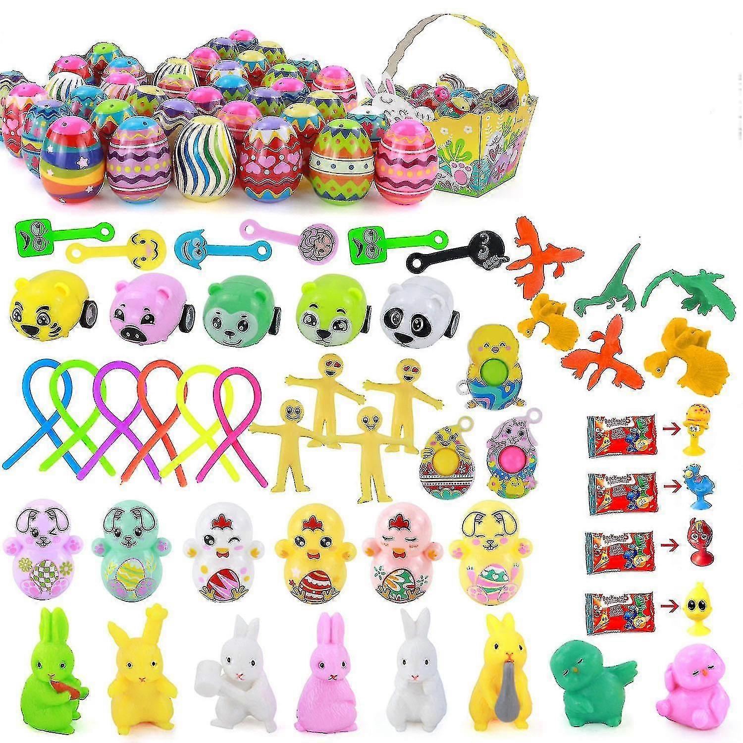 Easter Eggs Plastic Filled Easter Diy Surprise Eggs Holiday Party Supplies