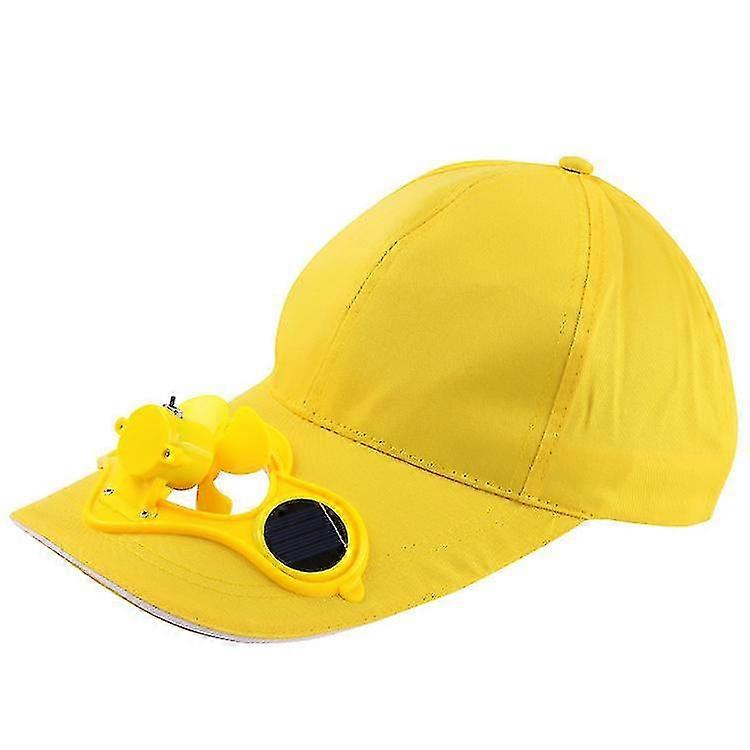 Solar Rechargeable Storage Fan Cap Sun Cap Peak Cap With Switch Fan Cap