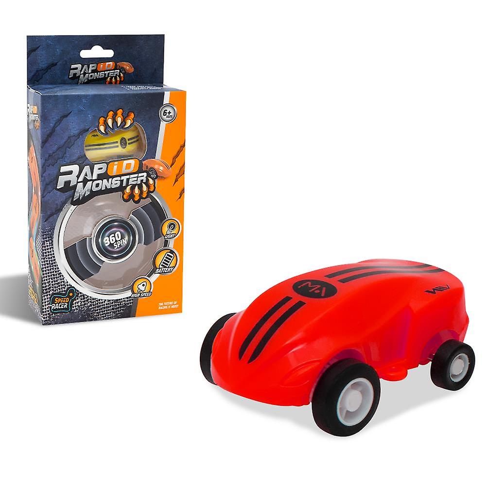 Doodle Mini Toy Car Spinner with Flashing Lights - Red