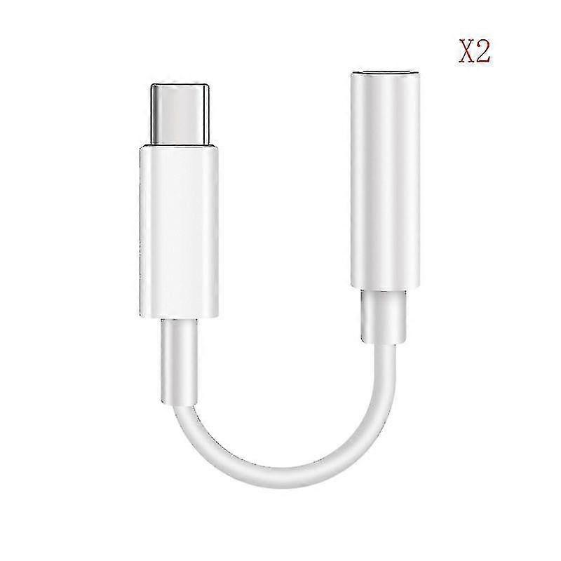 (2-pack) Type-c Digital O Adapter Cable Et Adapter 3.5mm Et Cable Aux Converter