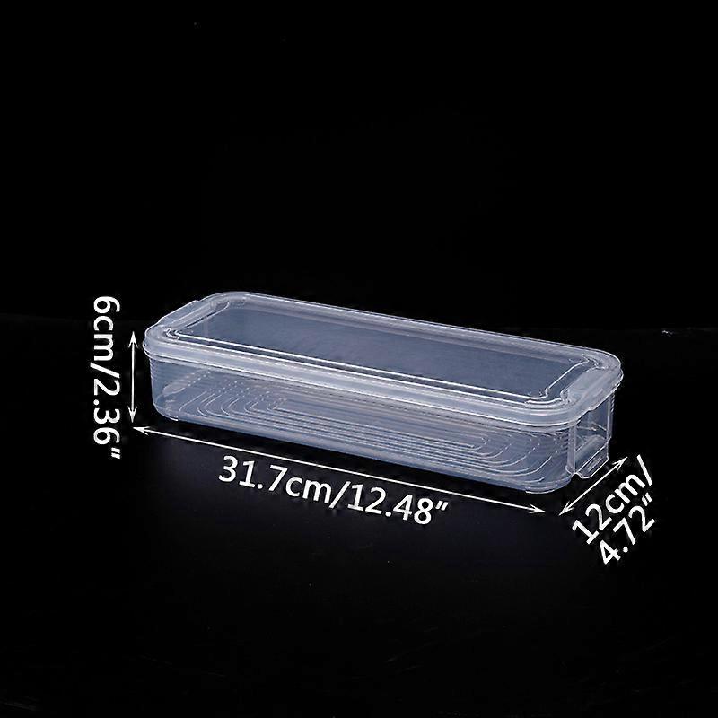 Rectangular Fruit Storage Box Kitchen Storage Plastic Container Organizer Box Home Refrigerator Egg Sealed Fresh-Keeping Box