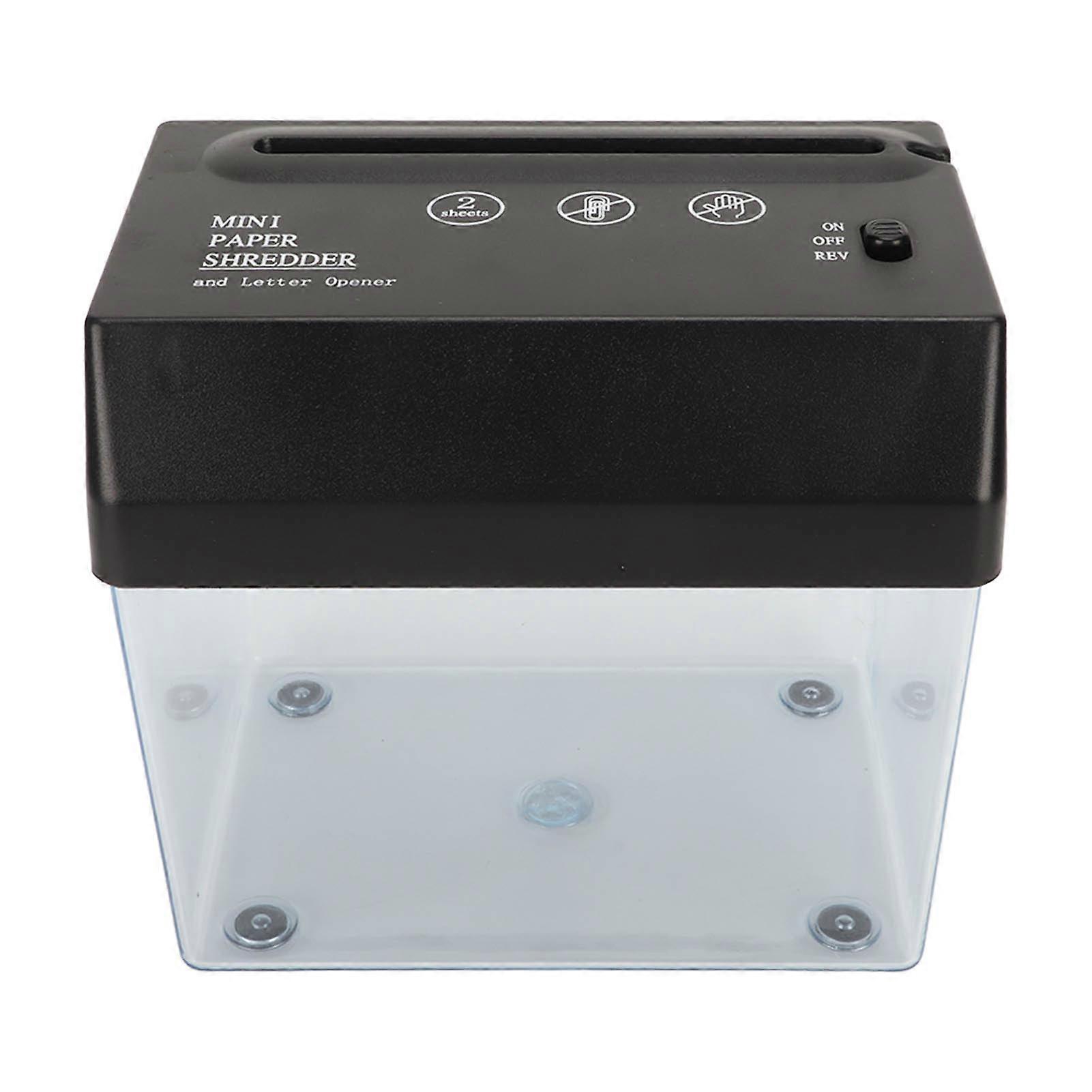 USB Paper Shredder Mini Battery Powered Cutting Machine for Home Office School Use