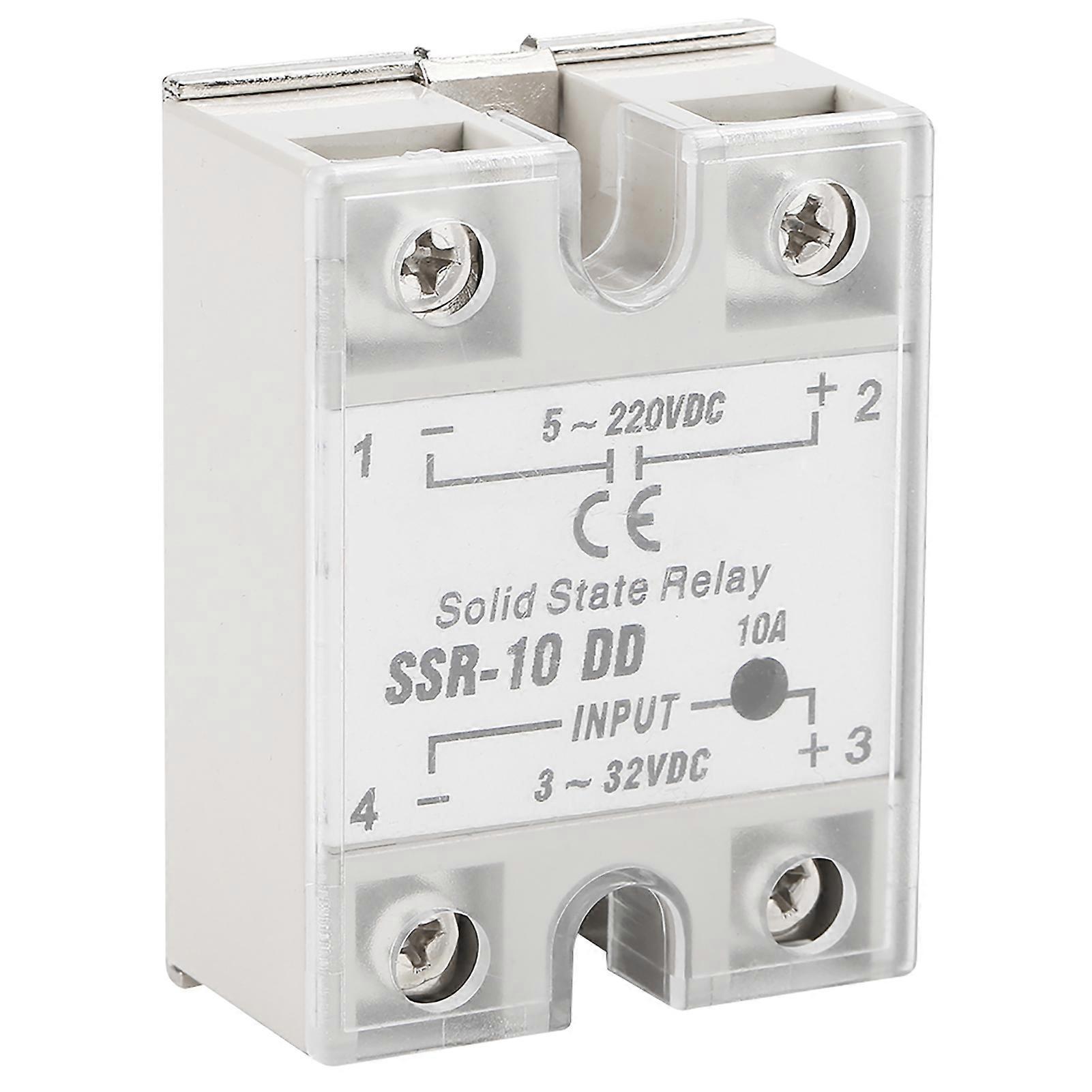 SSR-10 DD 10A 5-220VDC Solid State Relay compatible Industrial Automation Process